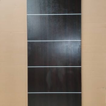 Flush Panel Door 3ft with chrome design