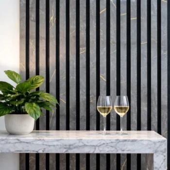 Premium Black & Gold wooden wall Panels